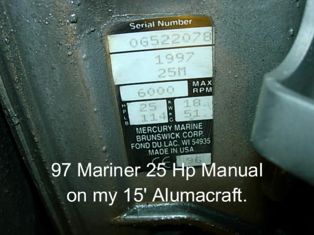 mariner hp serial number electric start conversion gettin fragile too little old