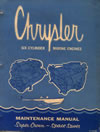 Maintenance Manual: Chysler Super Crown, Space Saver 6-Cylinder.