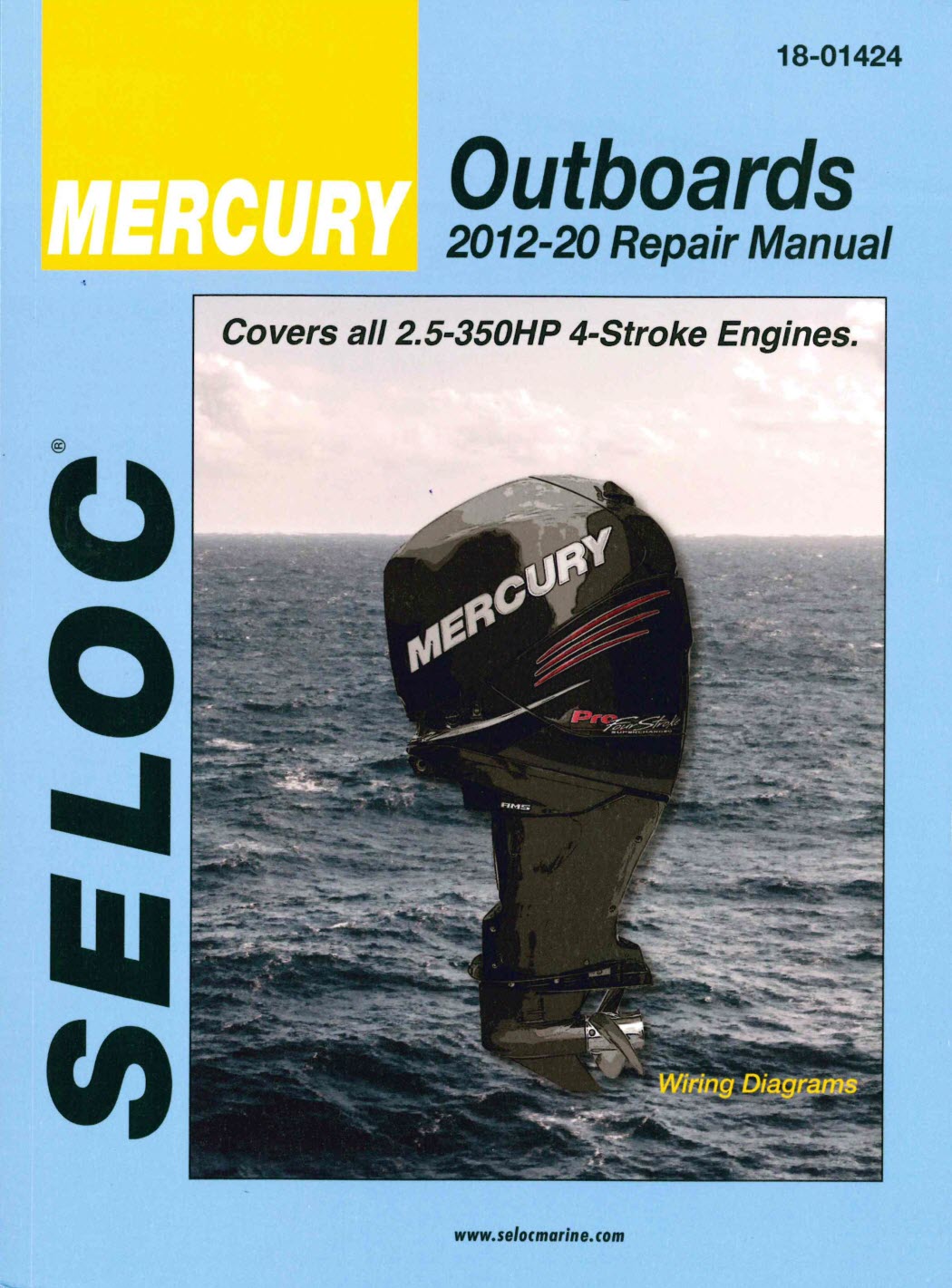 Seloc repair manual for Mercury 4-Stroke Outboards 2012-2020 models