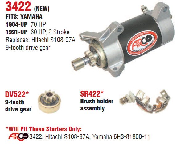 Arco Marine 3422 - Outboard Starter