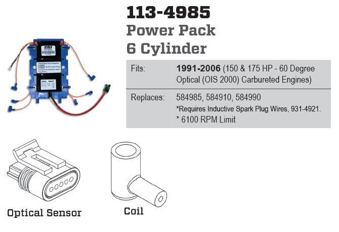 CDI Electronics 113-4985 - Power Pack, 765387