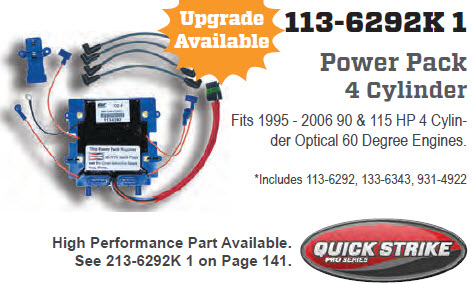 CDI Electronics 113-6292K 1 - OMC Optical Power Pack Upgrade Kit