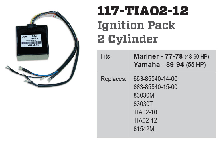 CDI Electronics 117-TIA02-12 - Power Pack - 2 Cylinder