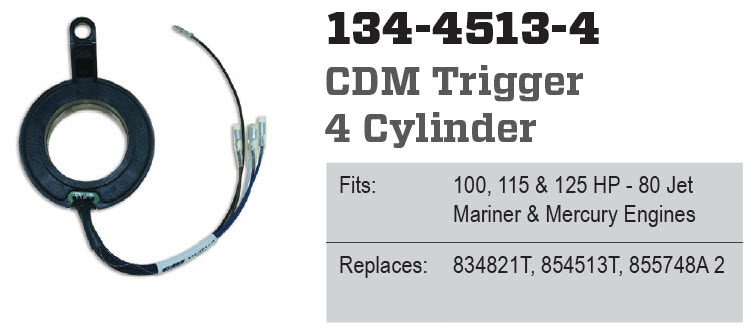 CDI Electronics 134-4513-4 - Trigger, 4 Cylinder, 854513T