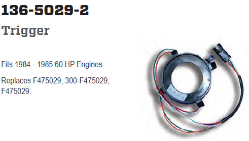 CDI Electronics 136-5029-2 - 2 Cyl. Sensor, 300F475029