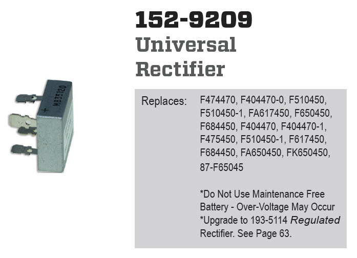 cdi1529209 Universal Rectifier (20 Amp)