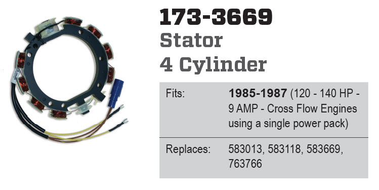 CDI Electronics 173-3669 - Stator 9 Amp