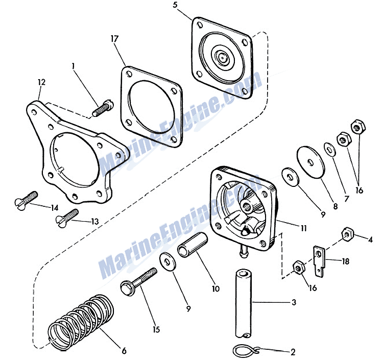 cut out switch Parts for 1962 40hp 35530 Outboard Motor
