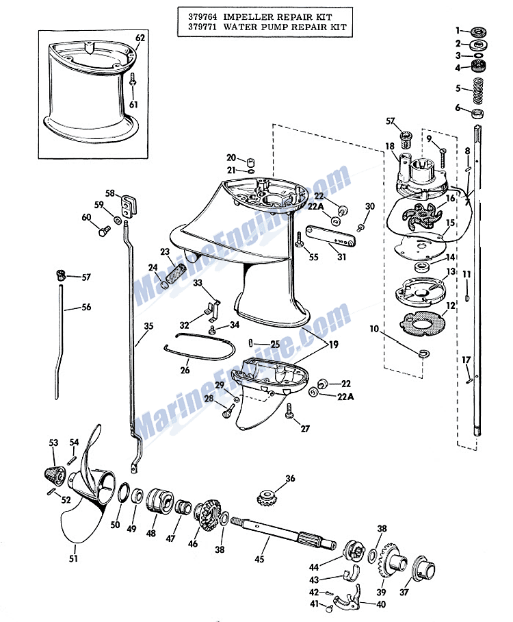 Chrysler 6hp outboard motor parts #4