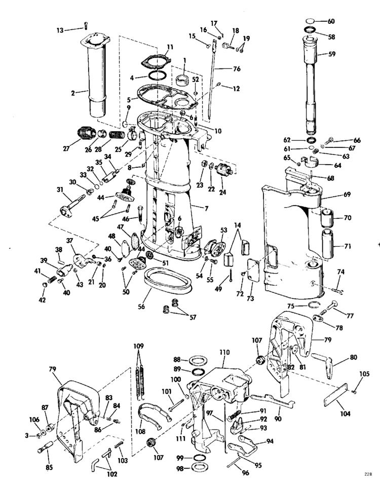 1968 Chrysler outboard motor parts #4