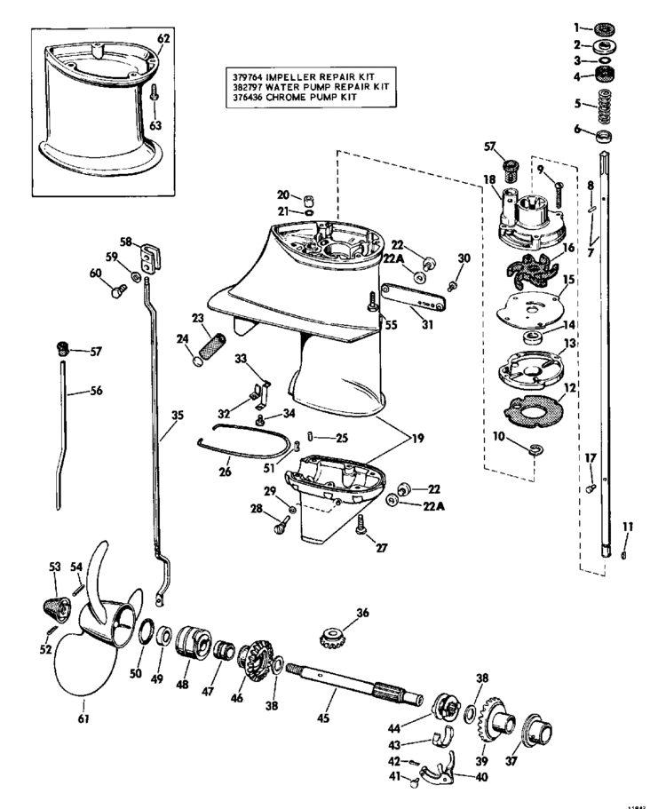 Chrysler 6hp outboard motor parts #3