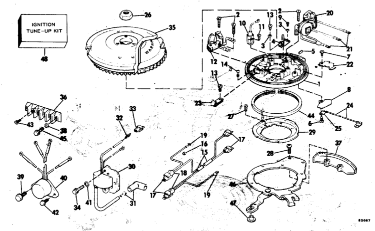 I have a 76 evinrude 35 hp that has shut down. This is a ... 35 hp evinrude parts diagrams 