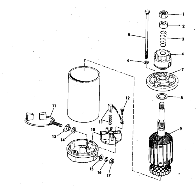 evinrude electric starter american bosch 11229 21 m030sm parts forDiagram Of 1976 55673e Evinrude Motor Cover Diagram And Parts #18