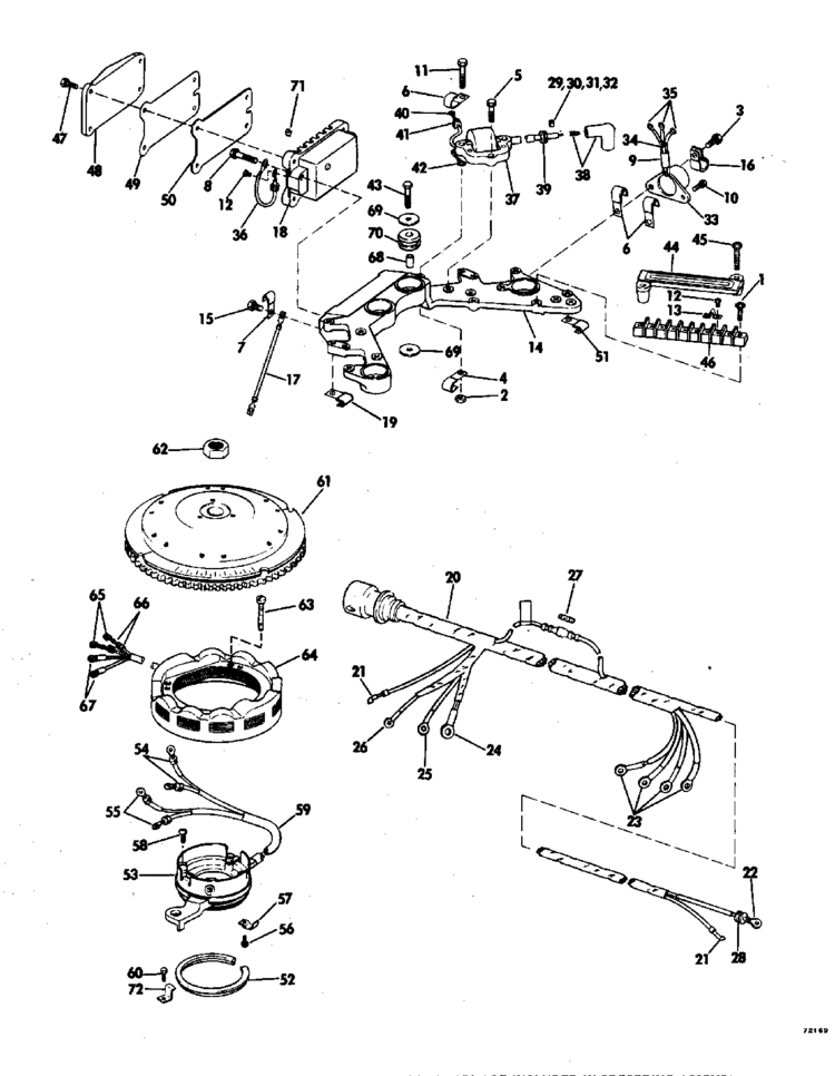 Evinrude Ignition System Parts for 1977 115hp 115790S Outboard Motor