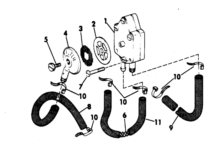 Evinrude Fuel Pump Parts for 1978 70hp 70873C Outboard Motor international motor diagrams 