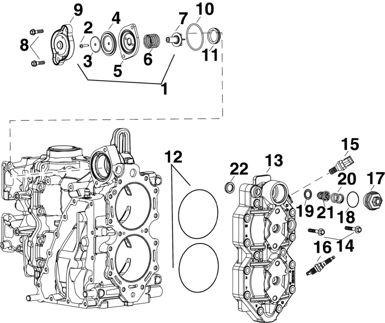 Honda outboard thermostat replacement