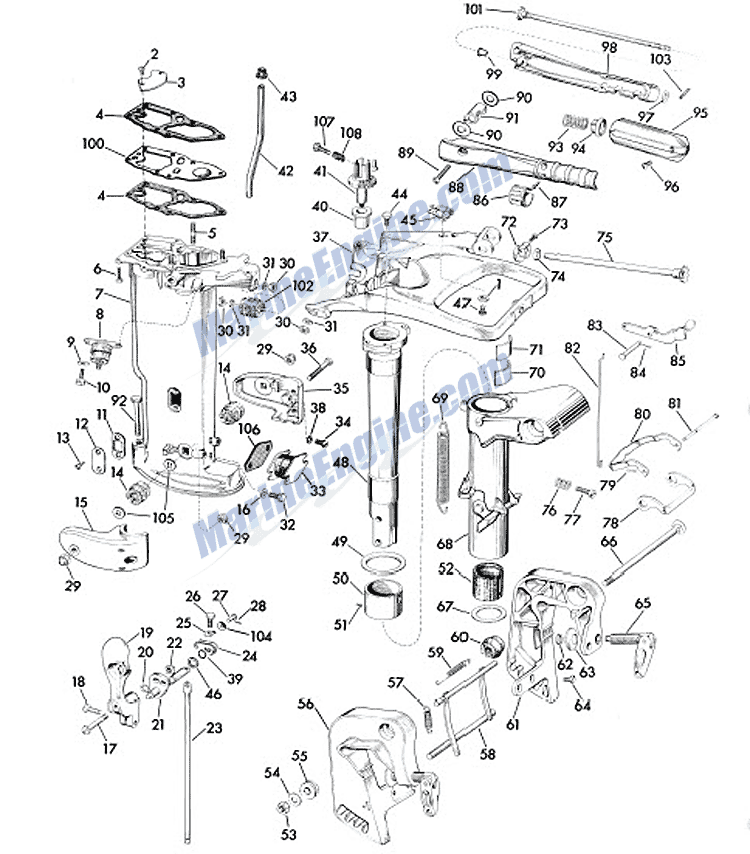 304588 Base Gasket Johnson Evinrude OMC