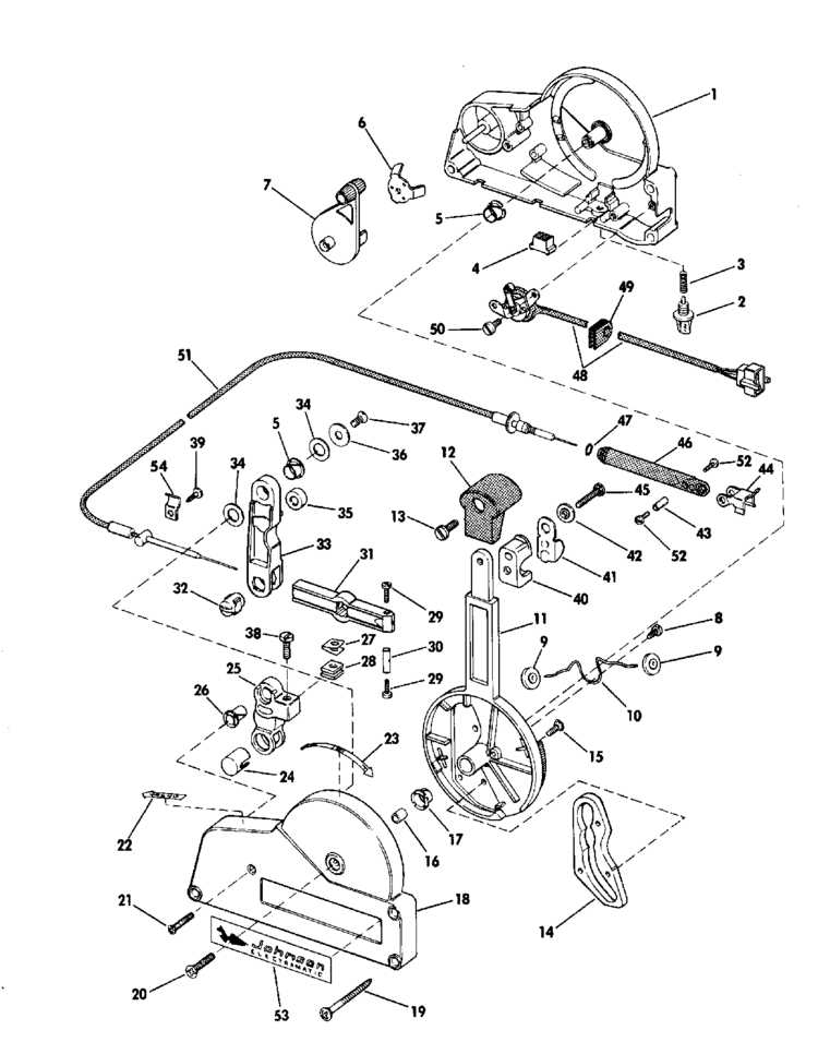 johnson remote electric shift parts for 1968 40hp rkl 30d outboard motor johnson remote electric shift parts for 1968 40hp rkl 30d outboard motor