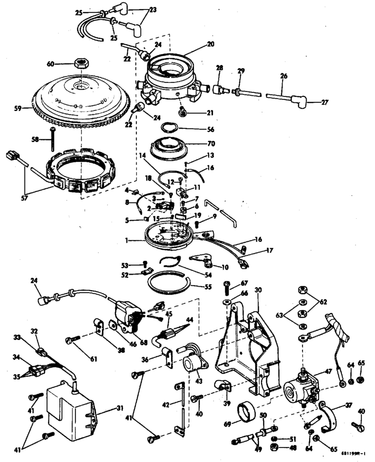 1968 Chrysler outboard motor parts