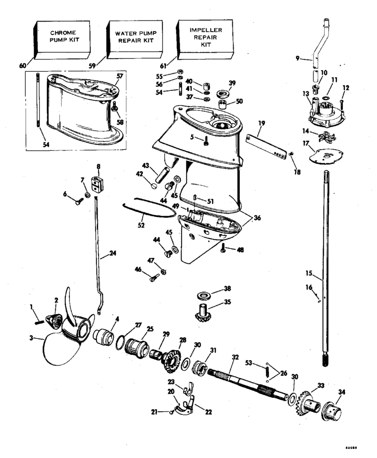 1970 JOHNSON 25HP OUTBOARD MOTOR PARTS MANUAL 394397