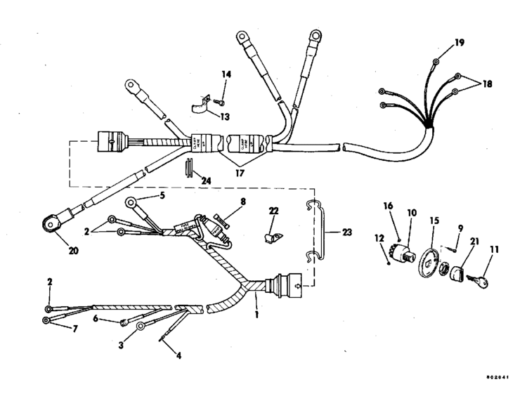 Johnson Instrument U0026 Cable Parts For 1981 35hp J35elcig