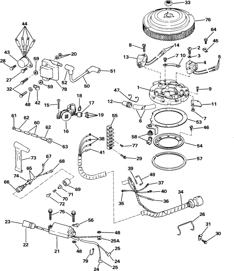 Evinrude Ignition System Parts For 1985 50hp E50belcob