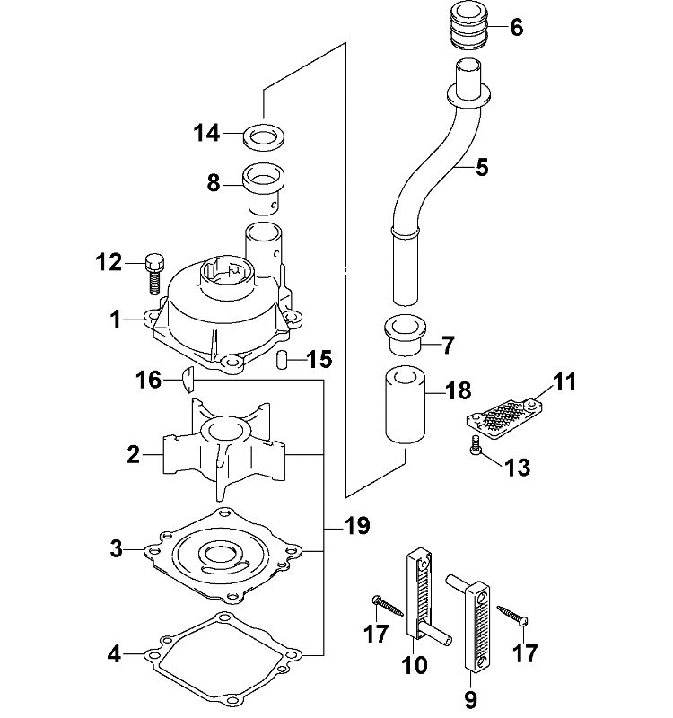 Honda outboard exploded view #7