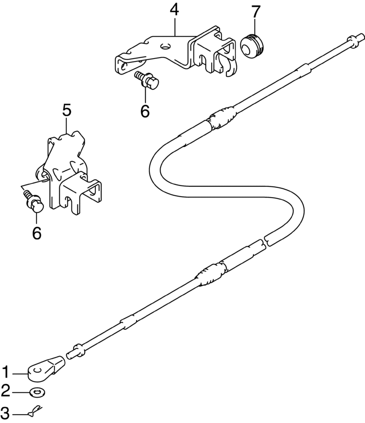 Honda outboard shift cables #4