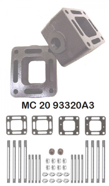 Barr Marine MC-20-93320A3 - 3 Inch MerCruiser Riser Spacer Blocks