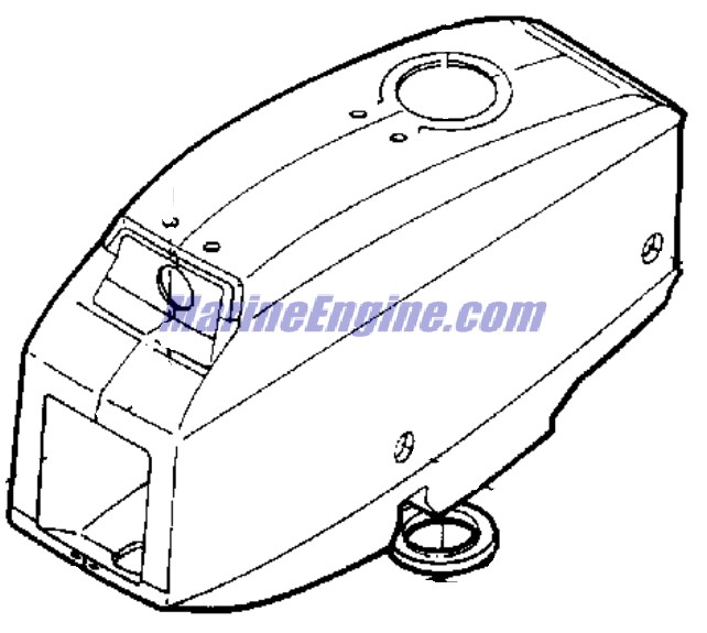 Evinrude Johnson OMC 0114856 - Motor Cover -stb-jo