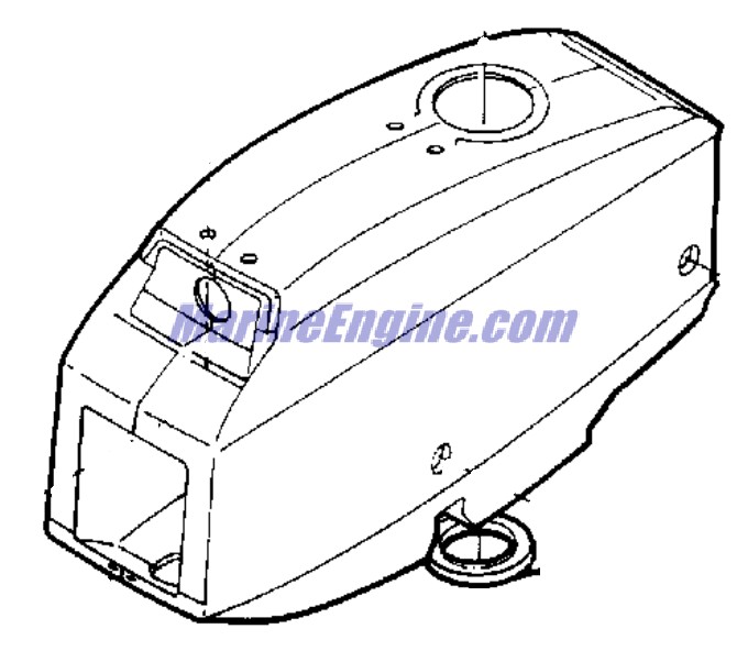 Evinrude Johnson OMC 0114857 - Motor Cover -stb-ev
