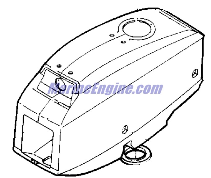 Evinrude Johnson OMC 0114859 - Motor Cover -prt-ev