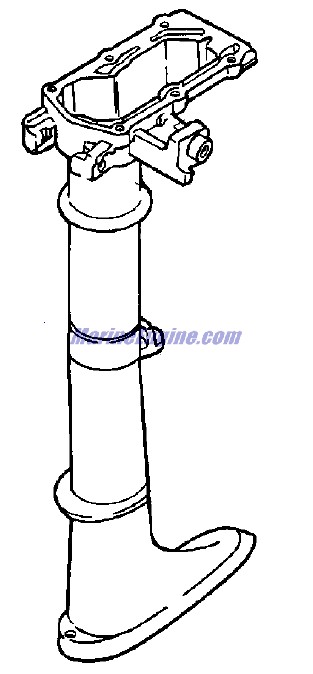 Evinrude Johnson OMC 0115355 - Exhaust Housing