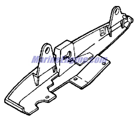 Evinrude Johnson OMC 0115619 - Lower Motor Cover, Stbd, Evinrude