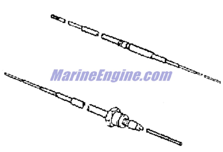 Evinrude Johnson OMC 0116474 - Cable, Push-pull 8
