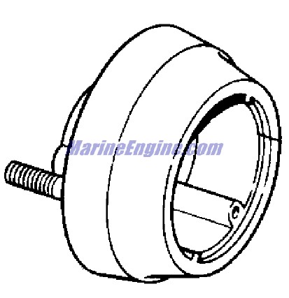 Evinrude Johnson OMC 0123071 - Bezel 90 Degree Mounting