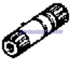 Evinrude Johnson OMC 0123261 - Remote Control Shaft
