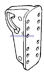 Evinrude Johnson OMC 0126836 - Transom Bracket