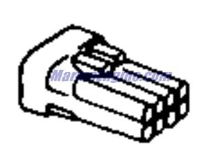 Evinrude Johnson OMC 0126994 - Connector, 5 Pin Rcpt