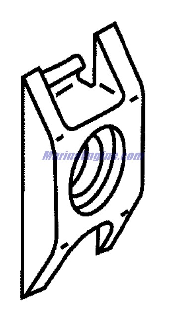Evinrude Johnson OMC 0127227 - Key Switch Bezel