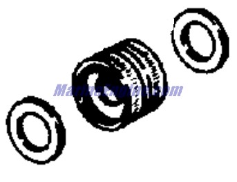 Evinrude Johnson OMC 0172371 - Swivel Connector & Gasket