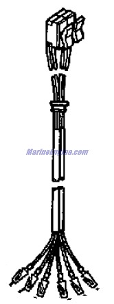 Evinrude Johnson OMC 0174583 - Switch & Lead Assembly