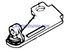 Evinrude Johnson OMC 0175948 - Pivot Pin And Bracket Assembly