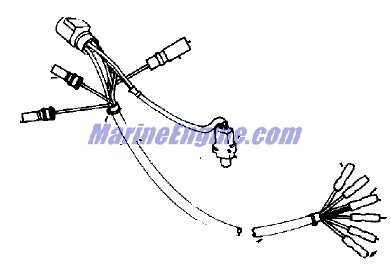 Evinrude Johnson OMC 0176477 - Ignition Switch Cable Assembly
