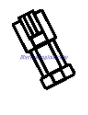 Evinrude Johnson OMC 0176509 - Connector, 4Pin Rcpt