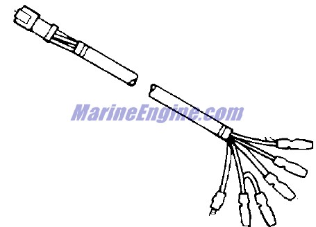Evinrude Johnson OMC 0176567 - Cable Assembly, Cutoff Switch & Diode