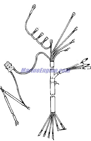 Evinrude Johnson OMC 0176583 - Tilt & Trim Cable Assembly