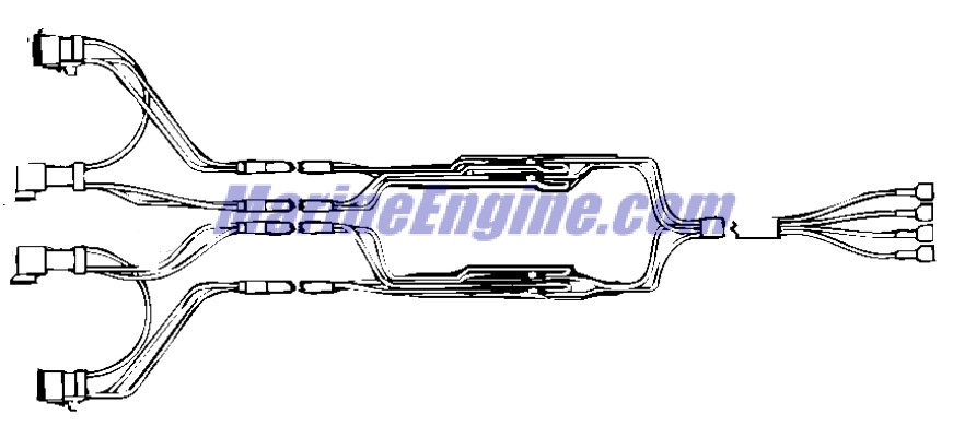 Evinrude Johnson OMC 0176654 - Trim Sync Cable Assembly