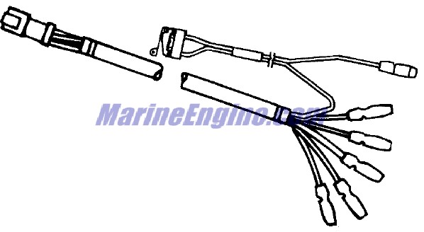 Evinrude Johnson OMC 0176761 - Switch & Cable Assembly