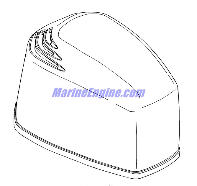 Evinrude Johnson OMC 0285421 - Upper Motor Cover Assembly